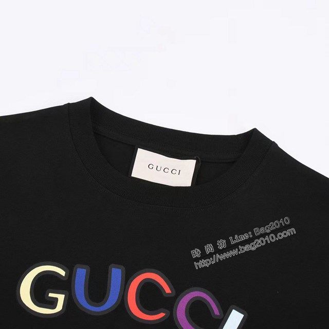 Gucci古奇專櫃古馳2023SS新款印花T恤 男女同款 tzy2768